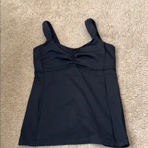 Yoga top with built in bra